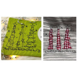 Stickdatei - Weihnachtsbäume